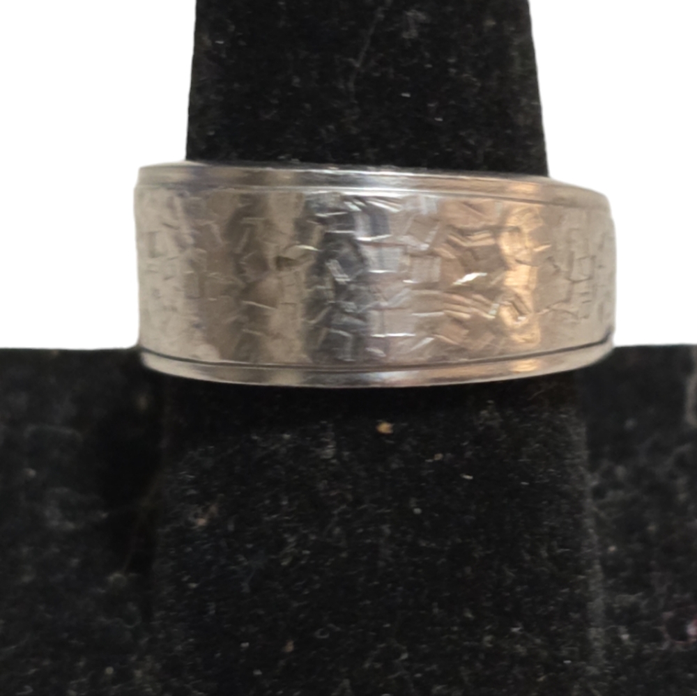 Hand Forged Spoon Ring Size 9 L12